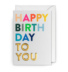 Postco Wenskaart - Happy birthday to you - Dubbele kaart + Envelop