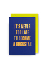 Postco Wenskaart - Become a Rockstar - Dubbele kaart + Envelop