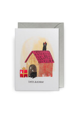 John Bond Wenskaart - Cat&Dog, Happy Birthday - Dubbele kaart + Envelop