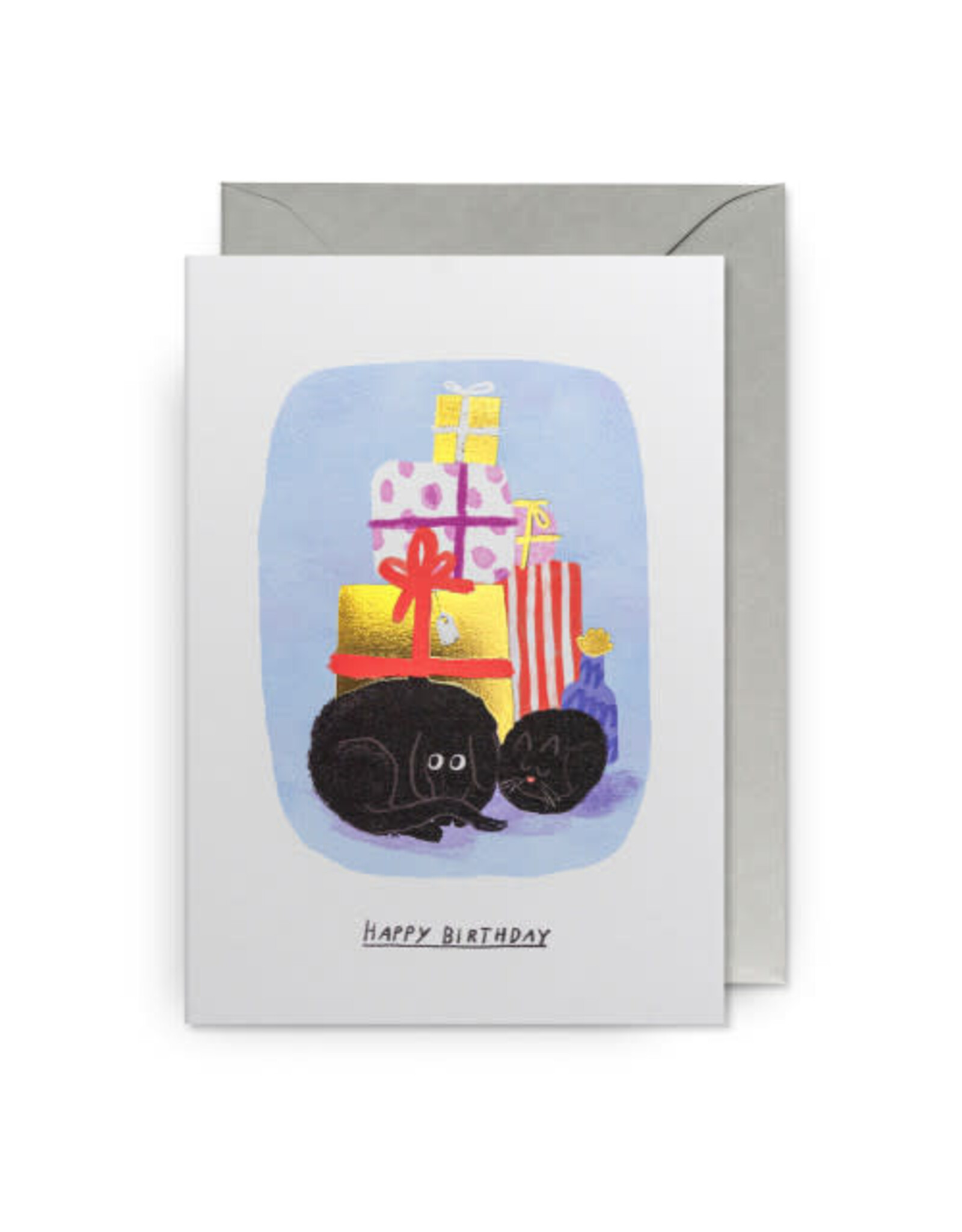 John Bond Wenskaart - Cat&Dog Gifts, Happy Birthday - Dubbele kaart + Envelop