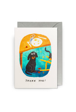 John Bond Wenskaart - Dog, Thank you - Dubbele kaart + Envelop