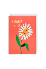 Ilse Weisfelt Wenskaart - Madeliefje, Thank you - Dubbele kaart + Envelop