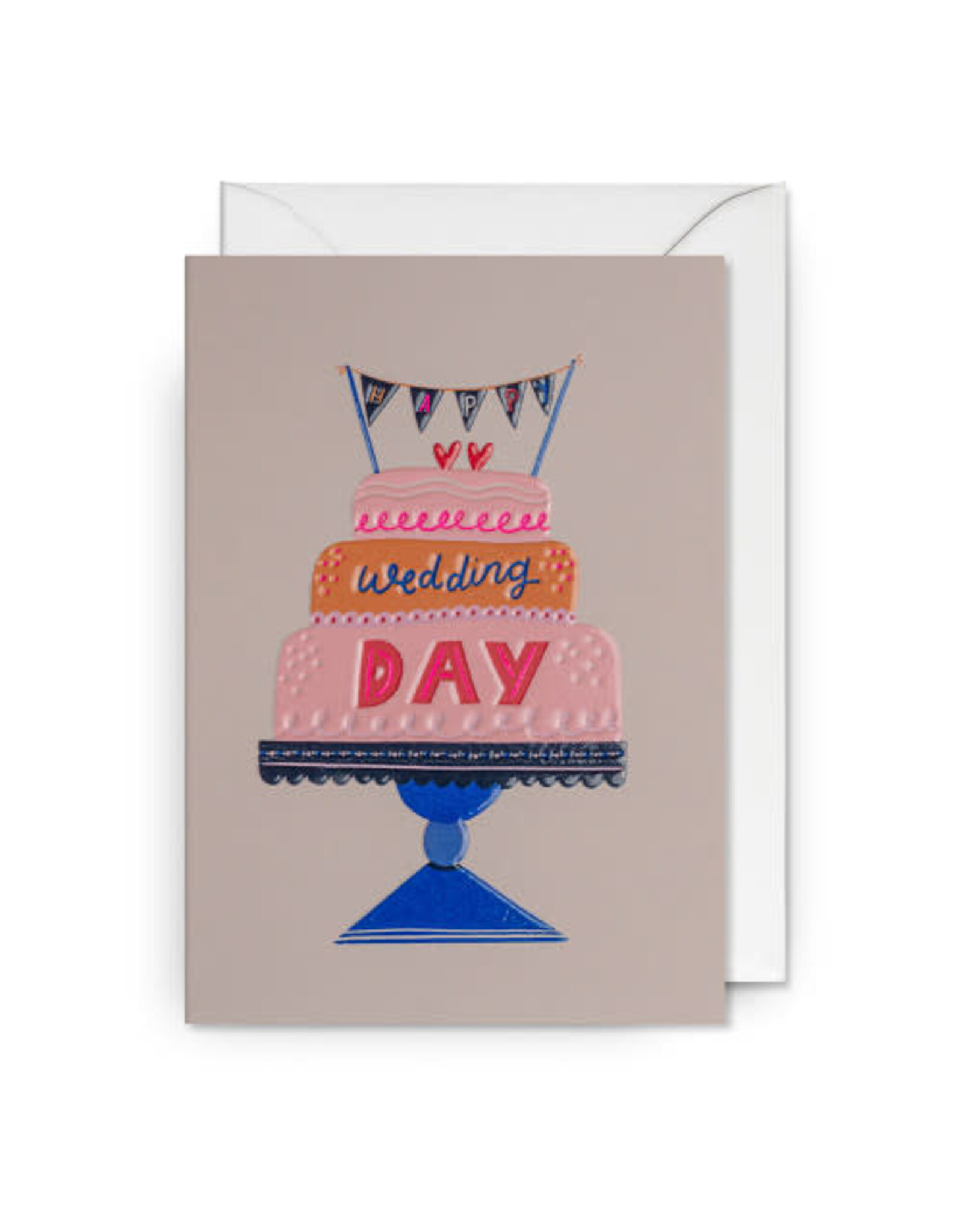 Jessica Smith Wenskaart - Cake, Wedding Day - Dubbele kaart + Envelop