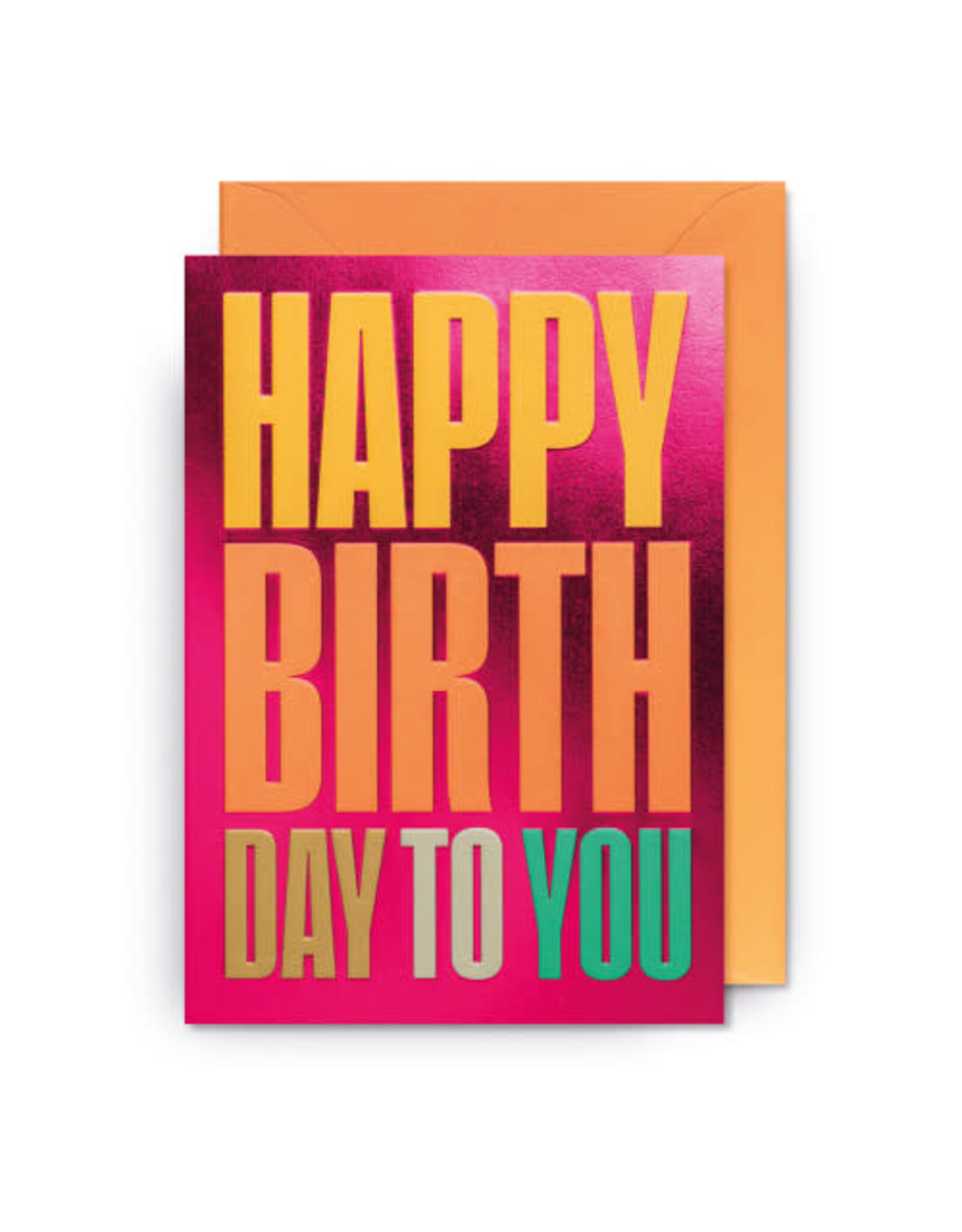 Miso Wenskaart - Happy Birthday to you - Dubbele kaart + Envelop