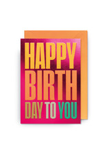 Miso Wenskaart - Happy Birthday to you - Dubbele kaart + Envelop