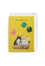 Essi Kimpimaki Wenskaart - Kat, New Arrival - Dubbele kaart + Envelop