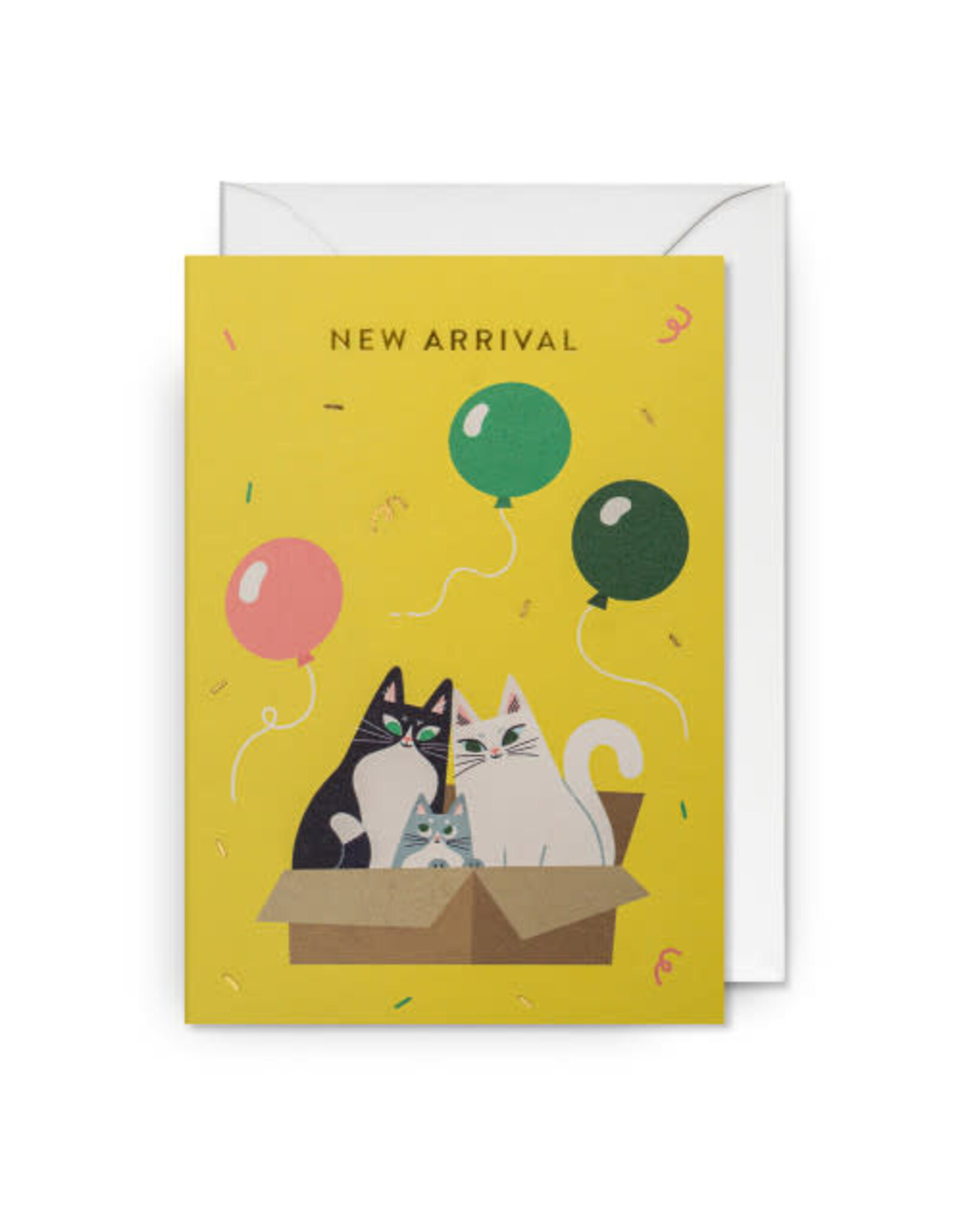 Essi Kimpimaki Wenskaart - Kat, New Arrival - Dubbele kaart + Envelop