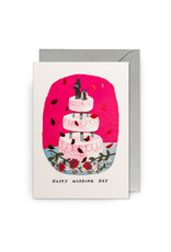 John Bond Wenskaart - Cat&Dog, Happy Wedding Day - Dubbele kaart + Envelop