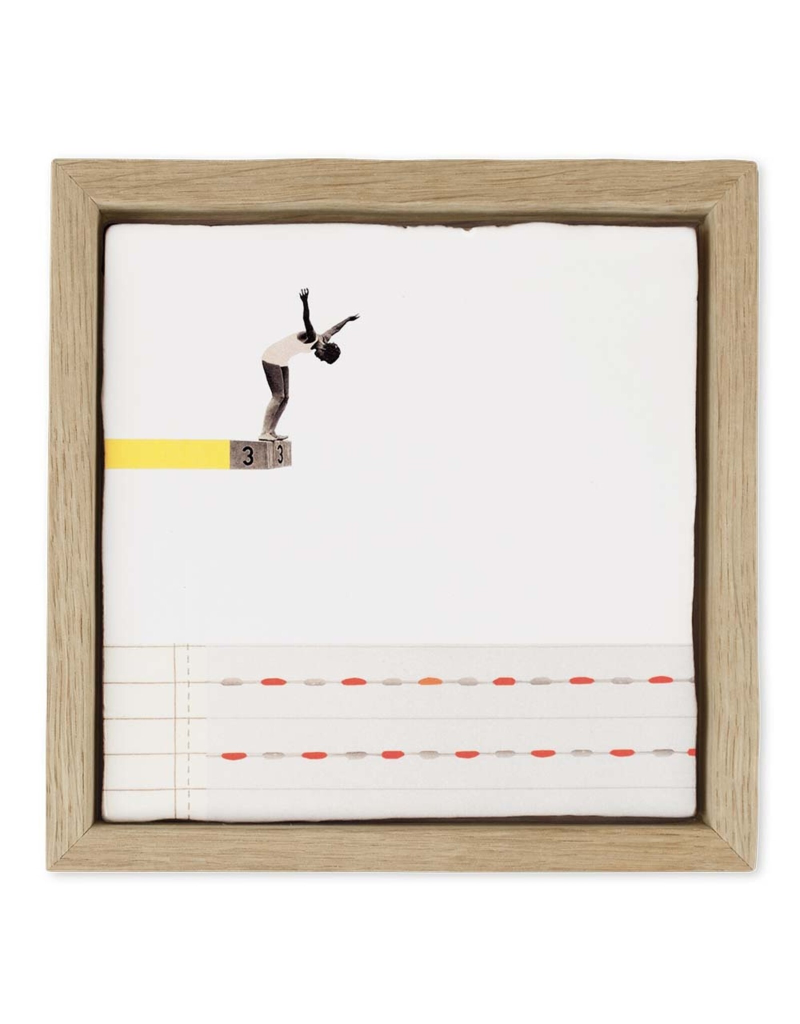 Storytiles Lijst voor tegeltje - 10 x 10 x 2 cm - Duurzaam eikenhout - Met ophangsysteem