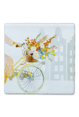 Storytiles Tegel - Vrolijkheid in een fietsmand