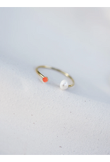 Judith Benita Ring Elements Duo - M52 - Tangerine - Messing Verguld (24K)