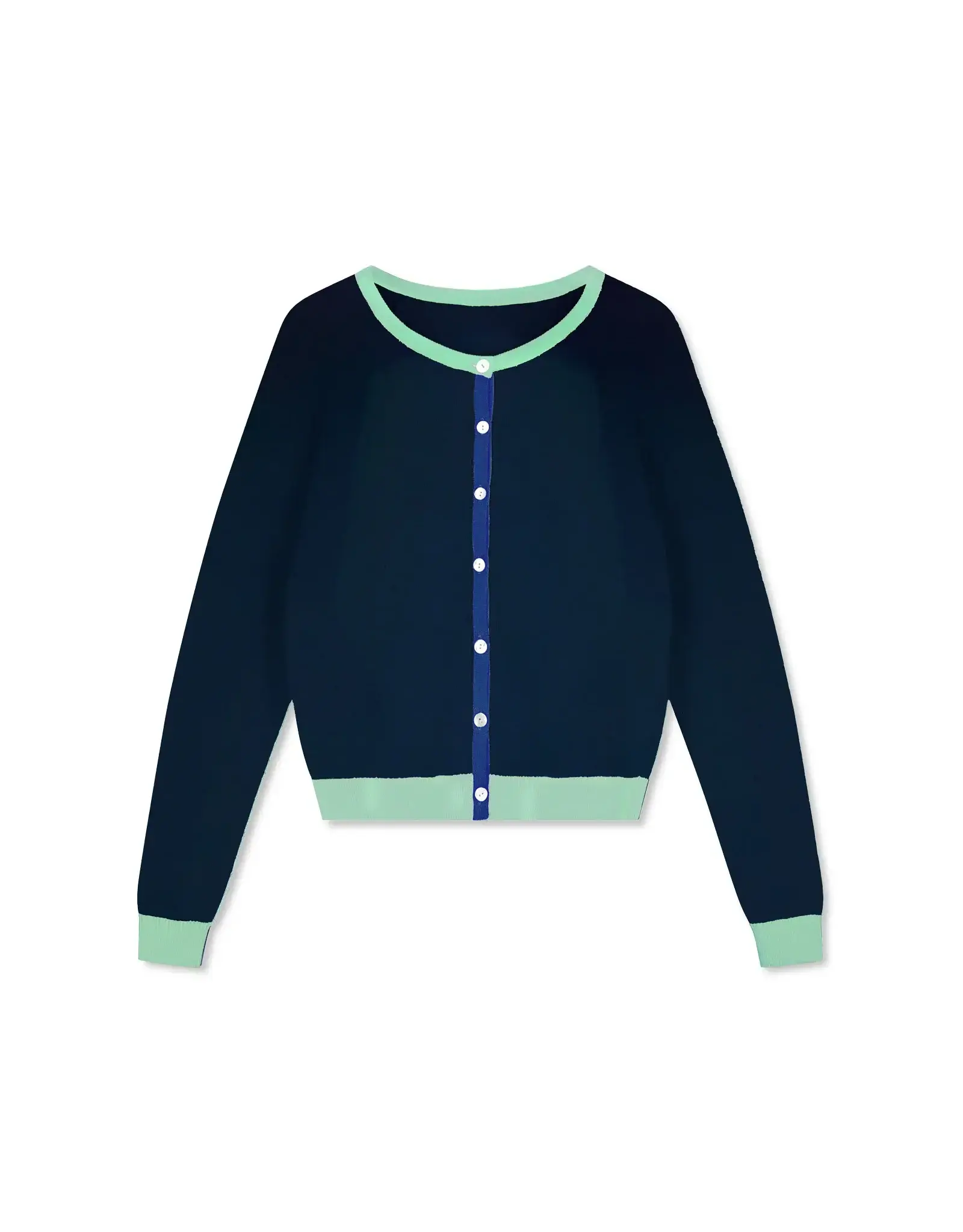 Wolvis Wolvis SS26 - Atlas, Cardigan - Midnight blue