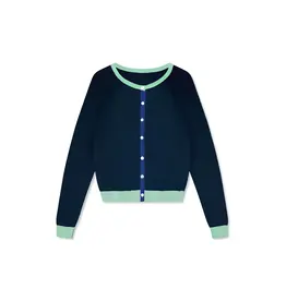 Wolvis Wolvis SS26 - Atlas, Cardigan - Midnight blue
