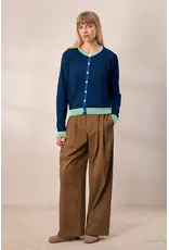 Wolvis Wolvis SS26 - Atlas, Cardigan - Midnight blue