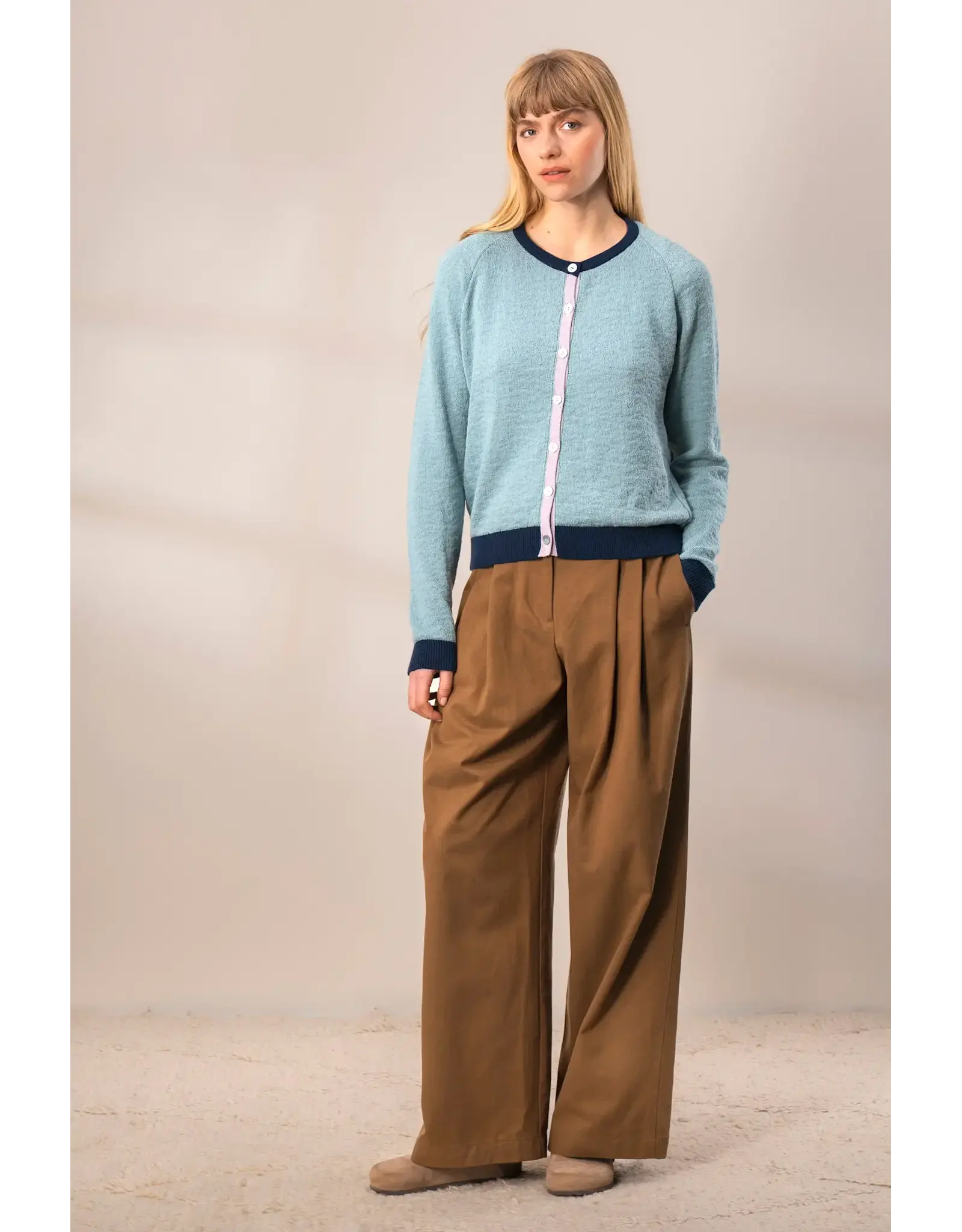 Wolvis Wolvis SS26 - Atlas, Cardigan - Cloud