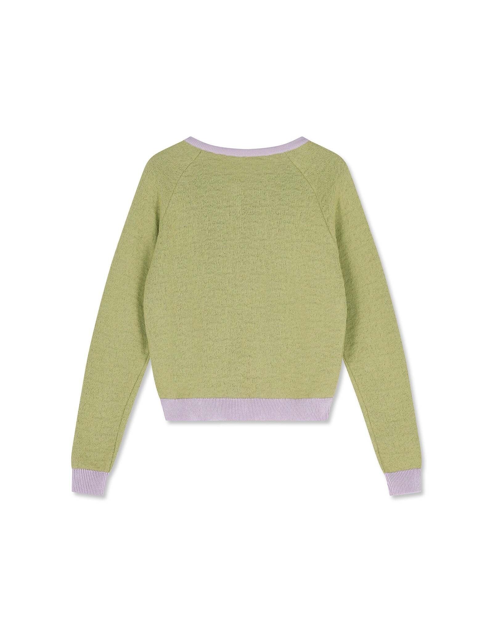 Wolvis Wolvis SS26 - Atlas, Cardigan - Pistache