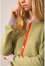 Wolvis Wolvis SS26 - Atlas, Cardigan - Pistache