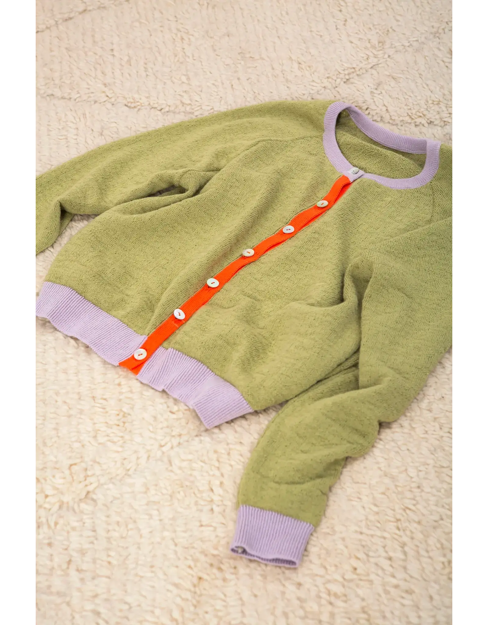 Wolvis Wolvis SS26 - Atlas, Cardigan - Pistache