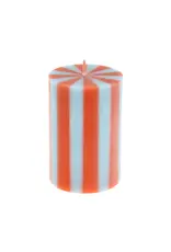 Meri Meri Pillar kaars - Bright Stripes - 8,9cm
