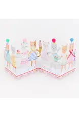 Meri Meri Wenskaart - Kitten Birthday - Concertina + Envelop