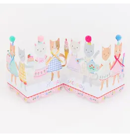 Meri Meri Wenskaart - Kitten Birthday - Concertina + Envelop