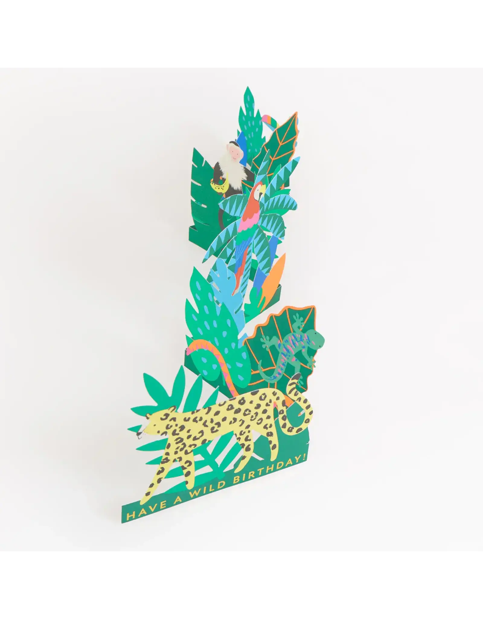 Meri Meri Wenskaart - Jungle Animal Birthday - Concertina + Envelop