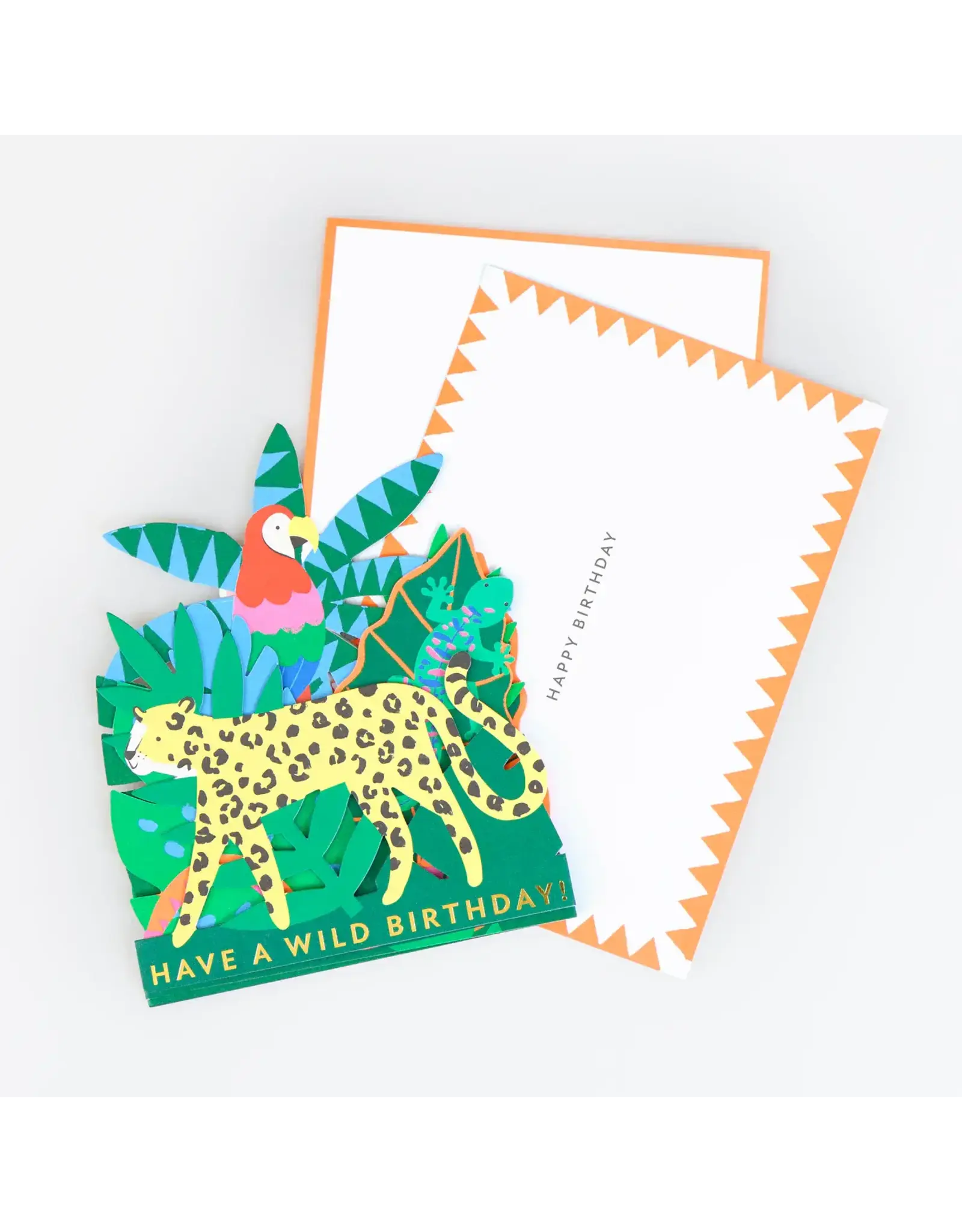 Meri Meri Wenskaart - Jungle Animal Birthday - Concertina + Envelop