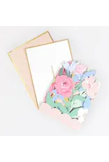 Meri Meri Wenskaart - Flower Congratulations - Concertina + Envelop