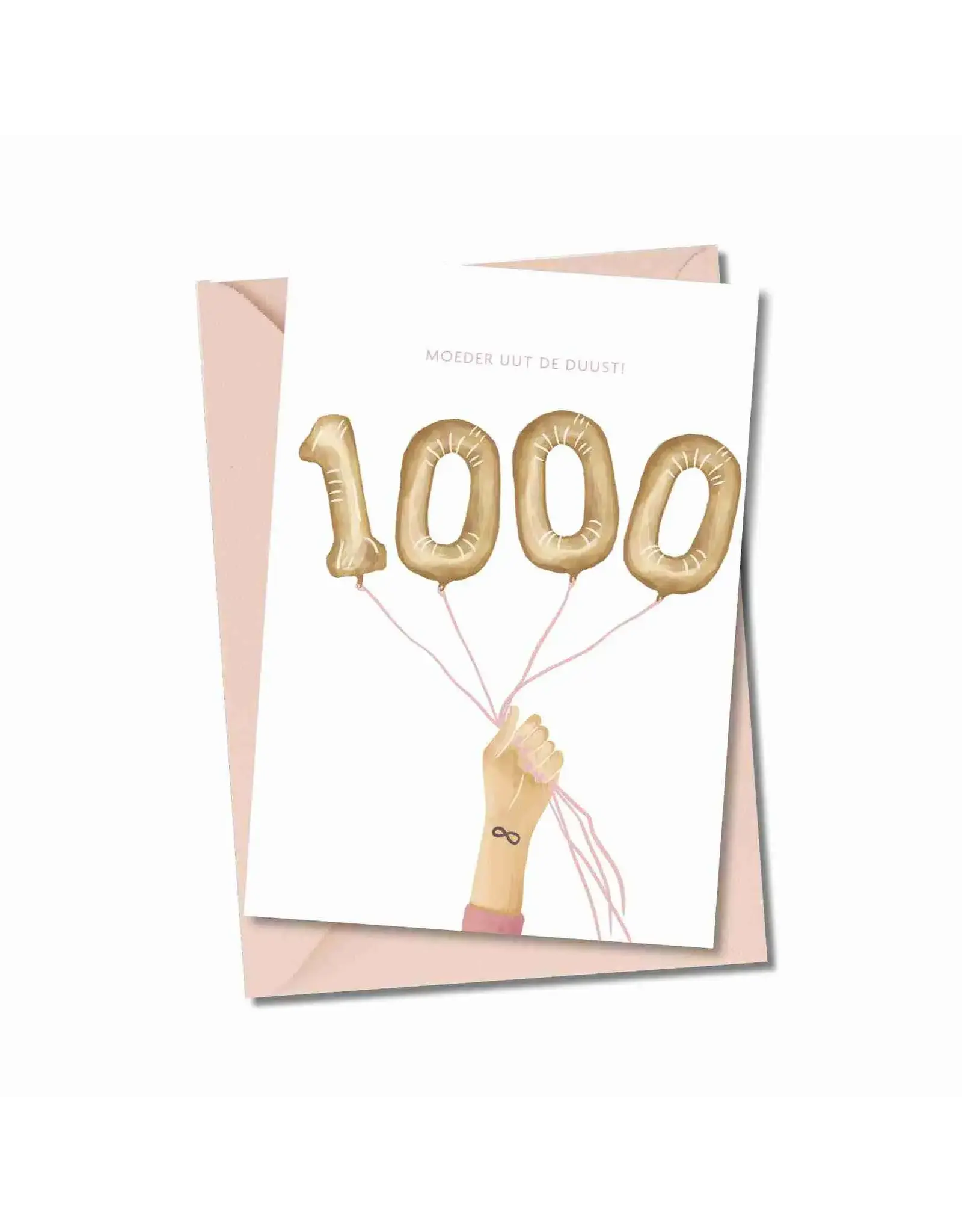 Atelier Moomade Wenskaart - Moeder uut de duust - Postkaart + Envelop