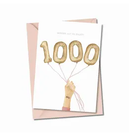 Atelier Moomade Wenskaart - Moeder uut de duust - Postkaart + Envelop