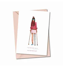 Atelier Moomade Wenskaart - 'T es tiet dat ut is - Postkaart + Envelop
