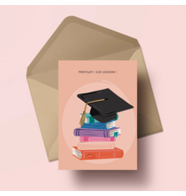 Atelier Moomade Wenskaart - Profisjat! Goe gedoan - Postkaart + Envelop