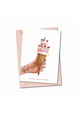 Atelier Moomade Wenskaart - E hele gelukkige verjoardag - Postkaart + Envelop