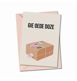 Atelier Moomade Wenskaart - Gie oede doze  - Postkaart + Envelop