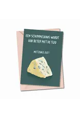 Atelier Moomade Wenskaart - Schimmelkaas - Postkaart + Envelop