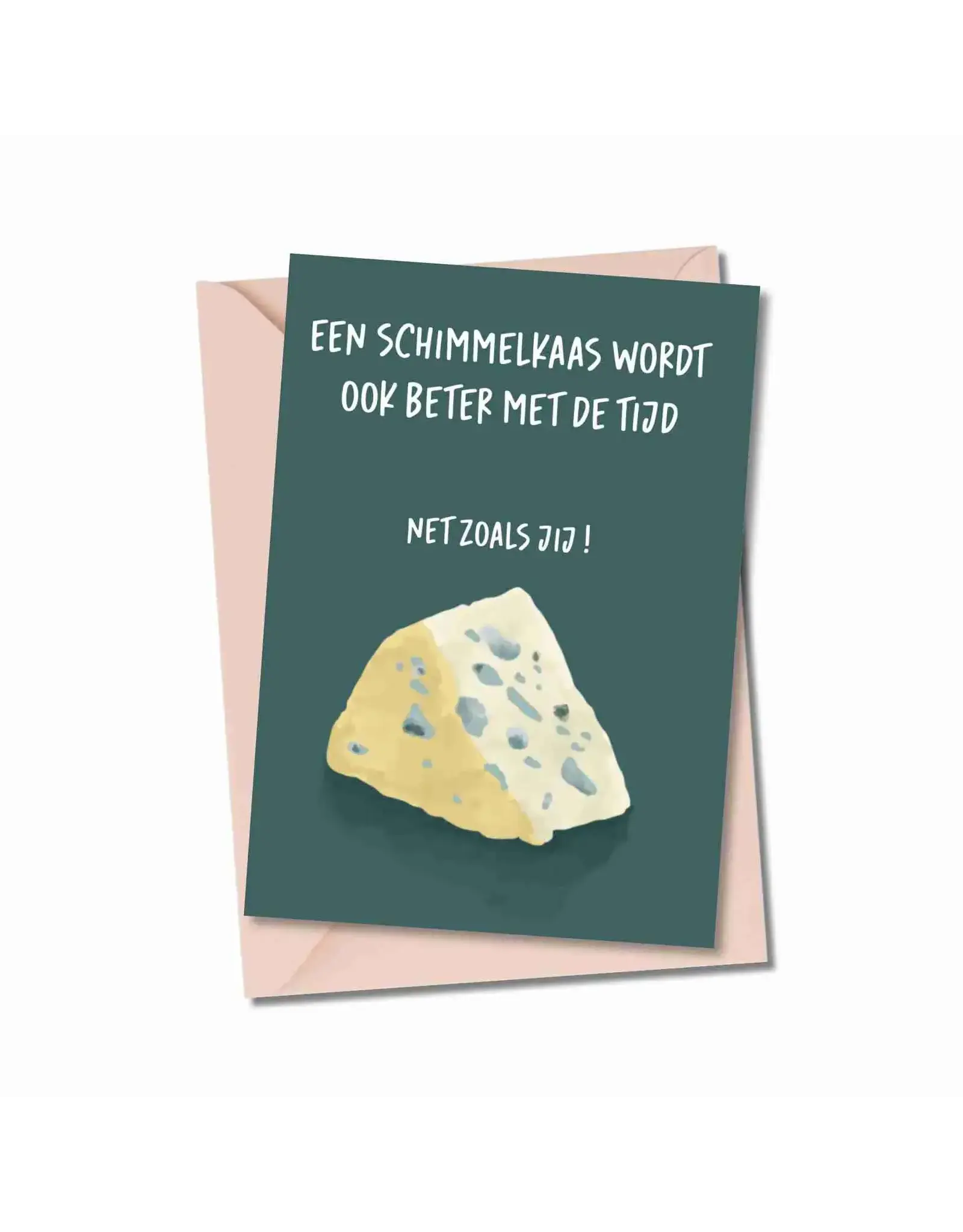 Atelier Moomade Wenskaart - Schimmelkaas - Postkaart + Envelop
