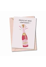 Atelier Moomade Wenskaart - Proficiat meje lentefeest - Postkaart + Envelop