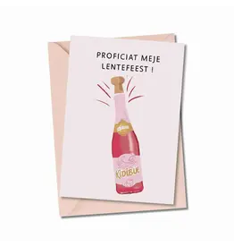 Atelier Moomade Wenskaart - Proficiat meje lentefeest - Postkaart + Envelop