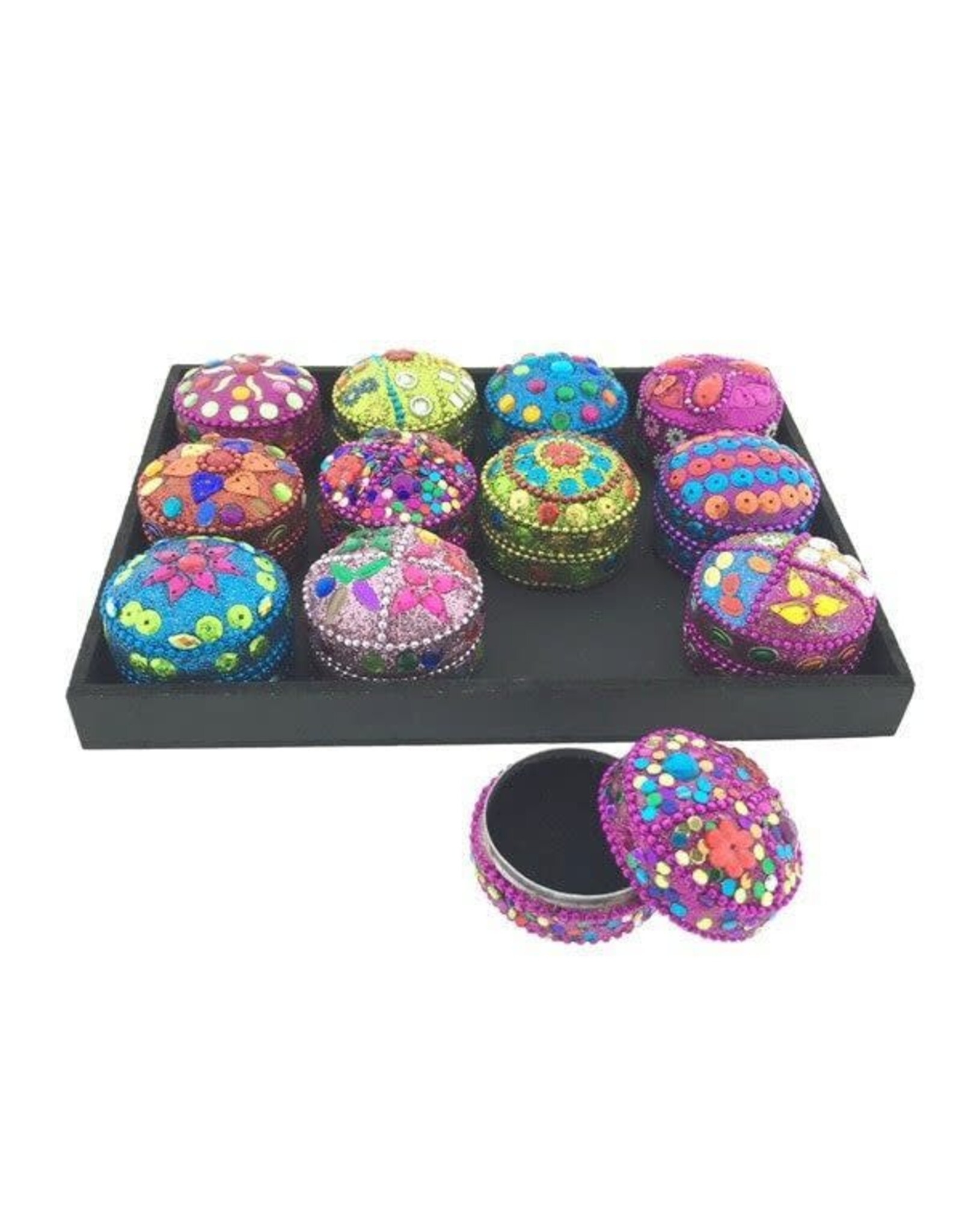 Don Estilo Glitterdoosje - Ø4,5x3cm