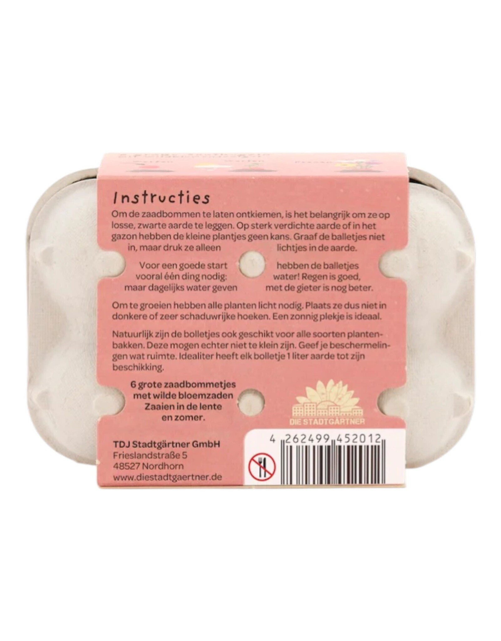 Don Estilo Bloemenboeket in eierdoosjes - Bedankt!