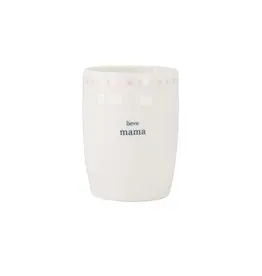 Zusss Koffiemok - Lieve Mama, Roze Hartjes - Ø7x9,5cm