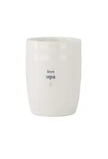 Zusss Koffiemok - Lieve Opa, Groen hartje - Ø7x9,5cm