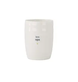 Zusss Koffiemok - Lieve Opa, Groen hartje - Ø7x9,5cm