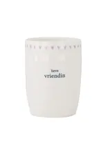 Zusss Koffiemok - Lieve vriendin, Lila Hartjes - Ø7x9,5cm