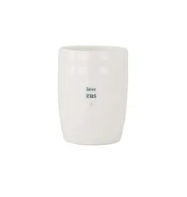 Zusss Koffiemok - Lieve Zus, Roos Hartje - Ø7x9,5cm