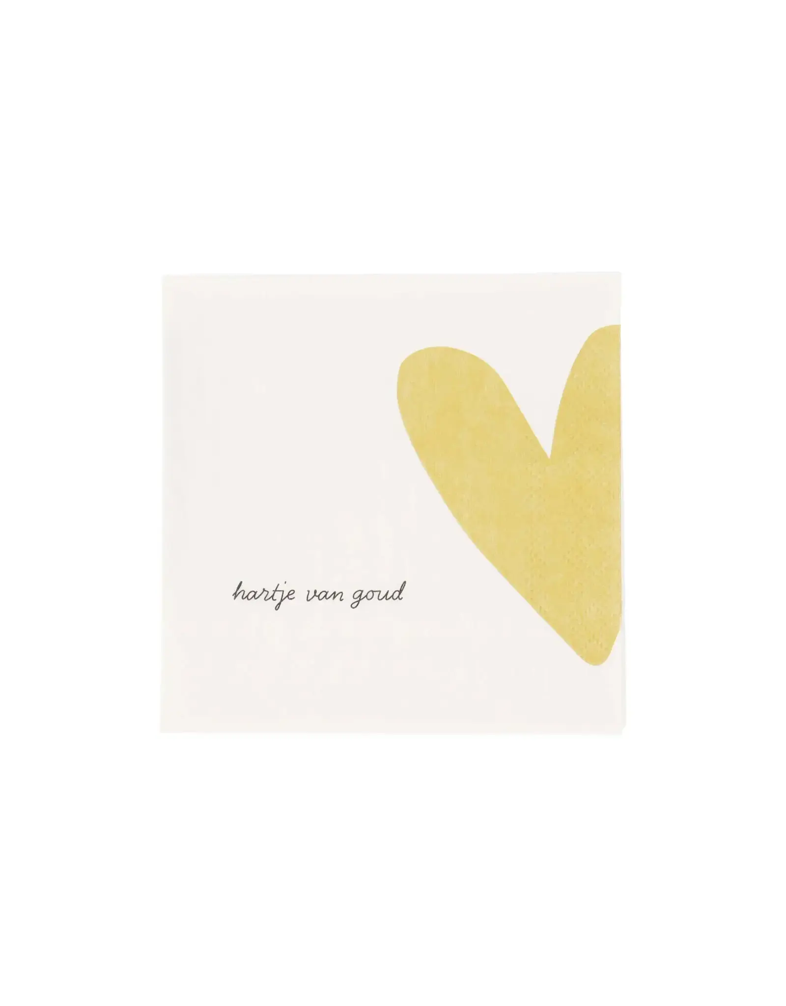 Zusss Servetten - Hartje van goud - 20st