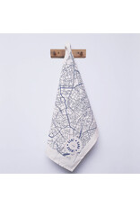 mmmMar Theedoek - Stadsplan Gent - Blauw  - 48 x 70 cm - 100% Katoen