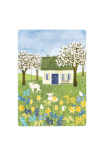 LemonBird Wenskaart - Little cottage in spring - Postkaart + Envelop