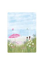 LemonBird Wenskaart - At the beach - Postkaart + Envelop