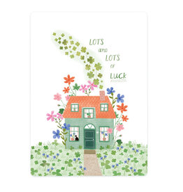 LemonBird Wenskaart - Lots of luck - Postkaart + Envelop